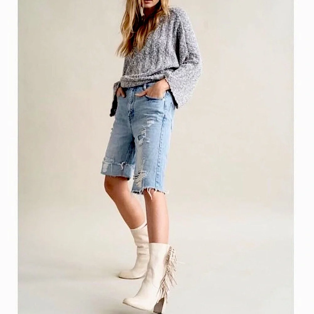 Free People Pullover Crop Sweater